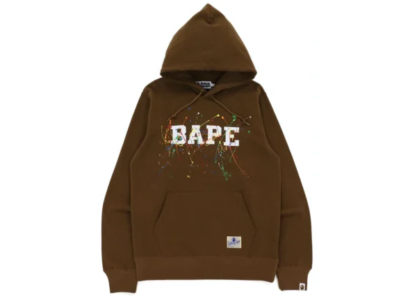 BAPE BROWN CAMO SHARK FULL ZIP HOODIE MENS