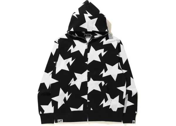 BAPE Relaxed STA Pattern Full Zip Hoodie