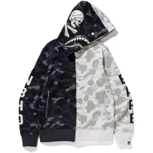 BAPE City Camo Half Shark Full Zip Hoodie