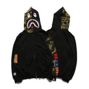 Bape Shark Fashion Hoodies Autumn Casual Coat Sweatshirt Streetwear Jacket