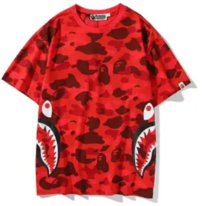 BAPE College Heavy Weight Tee Red