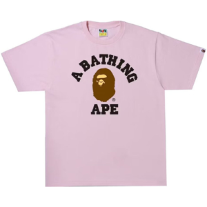 BAPE ABC Camo Ape Head One Point Tee Pink