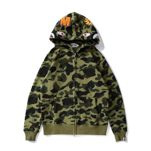 ABC CAMO SHARK FULL ZIP HOODIE MENS